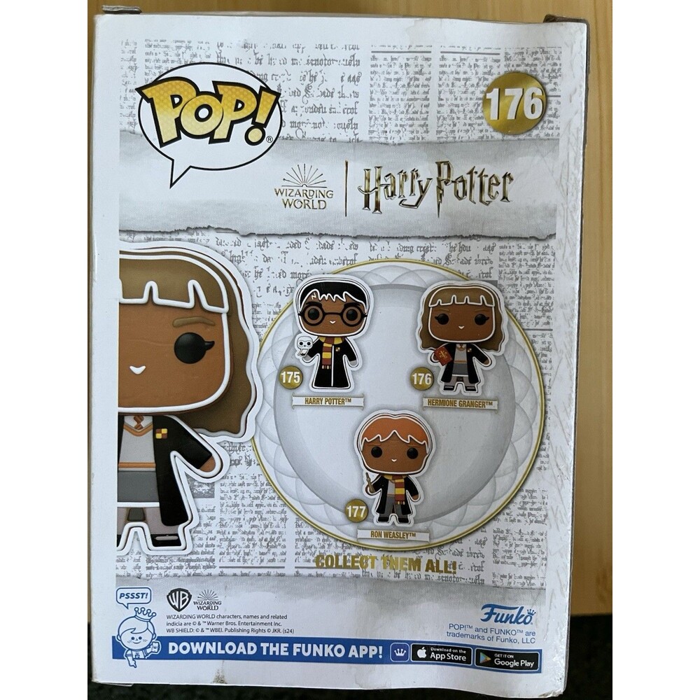 Harry Potter Gingerbread Hermione Granger POP Vinyl Figure #176 Funko New - Picture 6 of 6